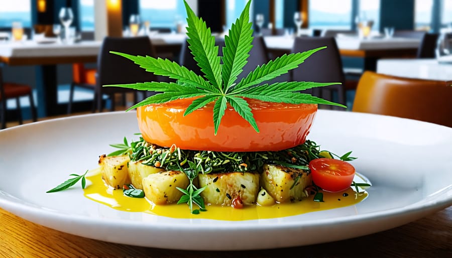 Cannabis-infused dish in a Toronto restaurant